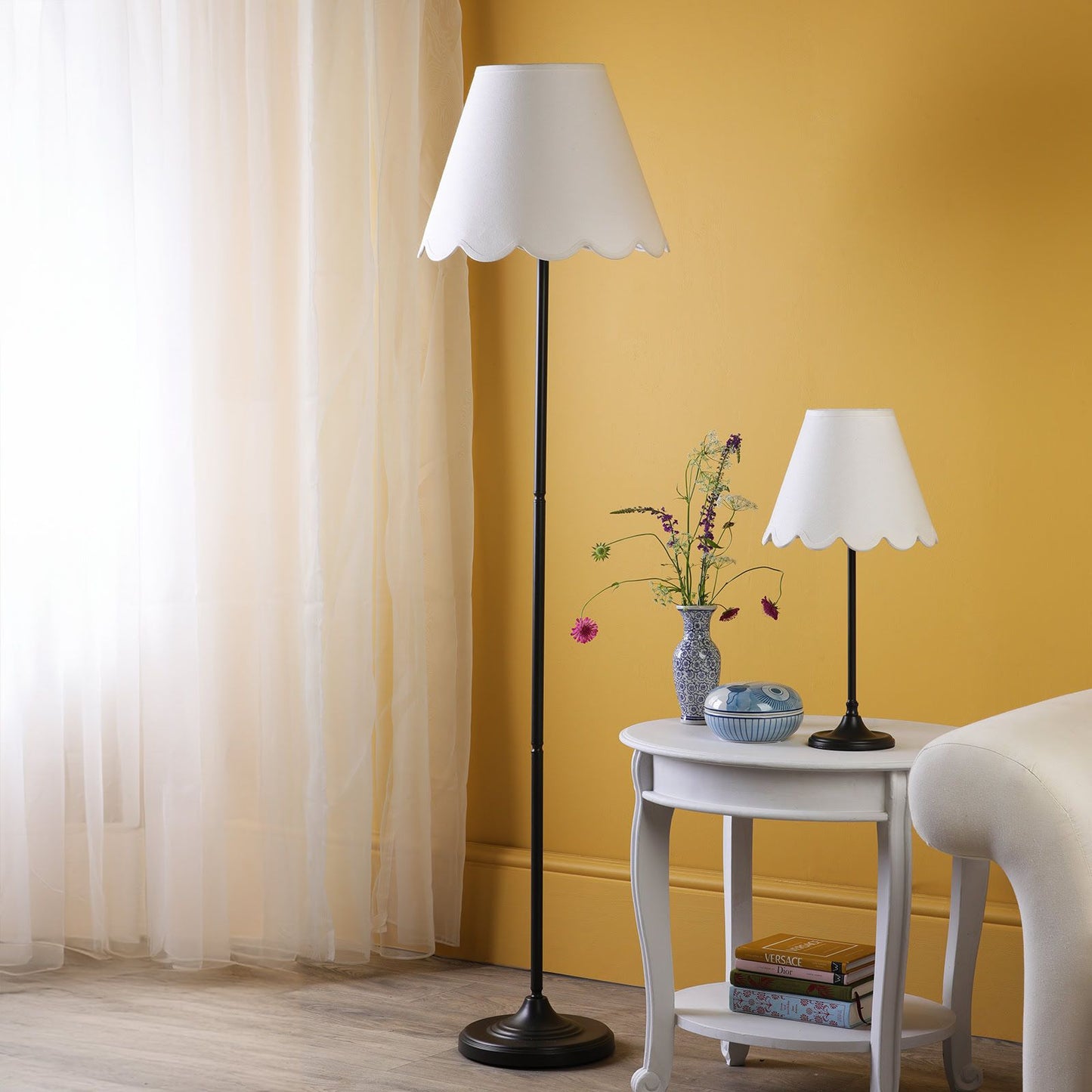 Padme Table Lamp Matt Black With Shade