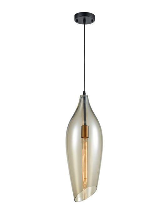 Taper Amber Glass  Pendant
