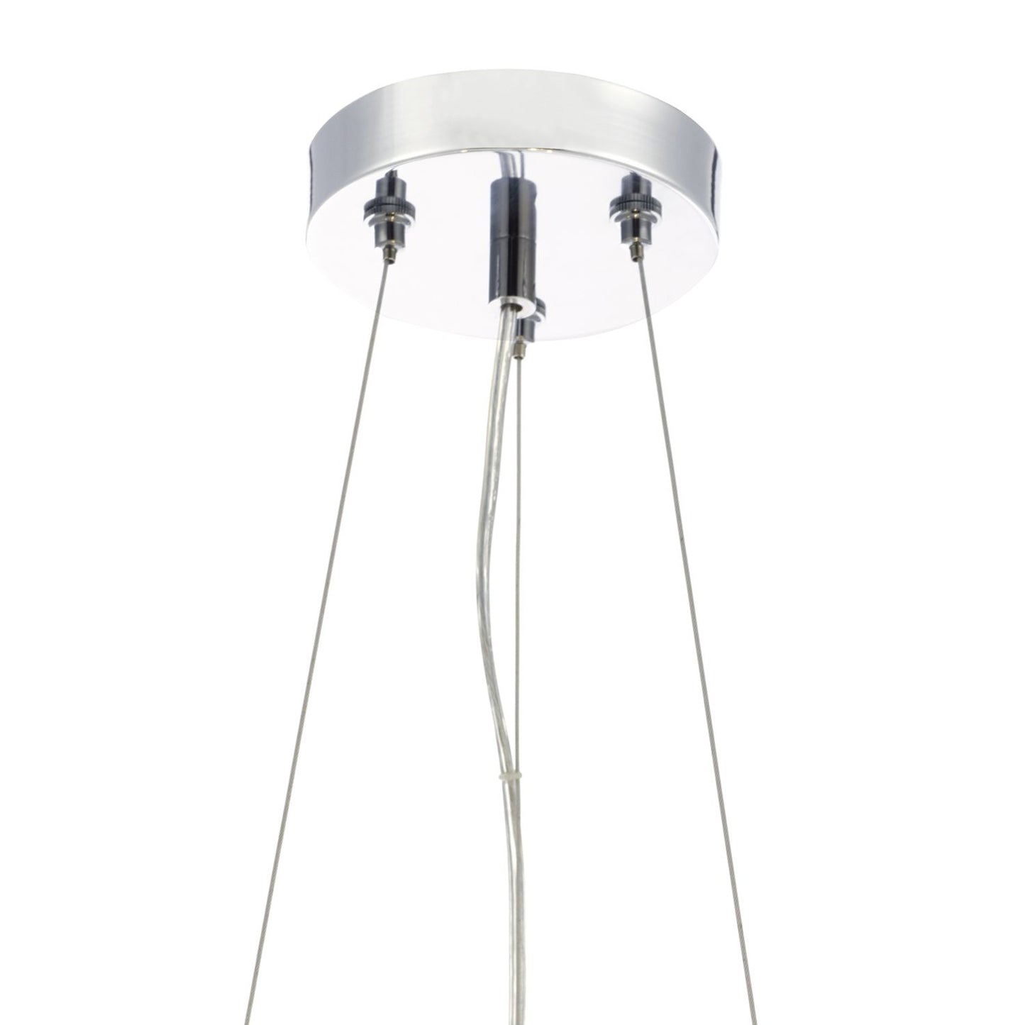 Piazza 3 Light Pendant Polished Chrome Crystal