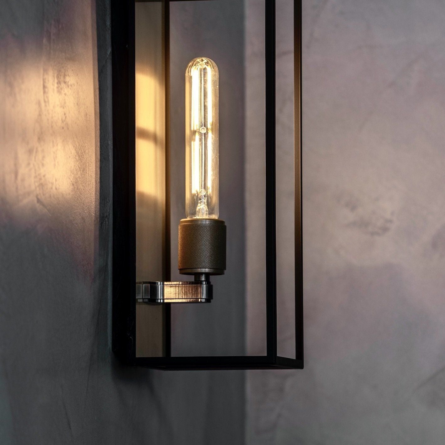 Berlin Tall Wall Light - Matt Black