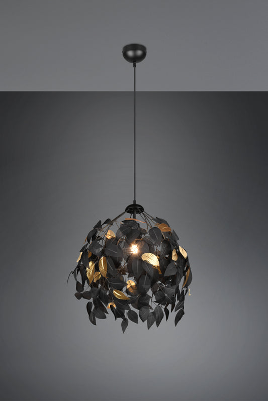 Leavy  - Chandelier - Black - Gold - Reality