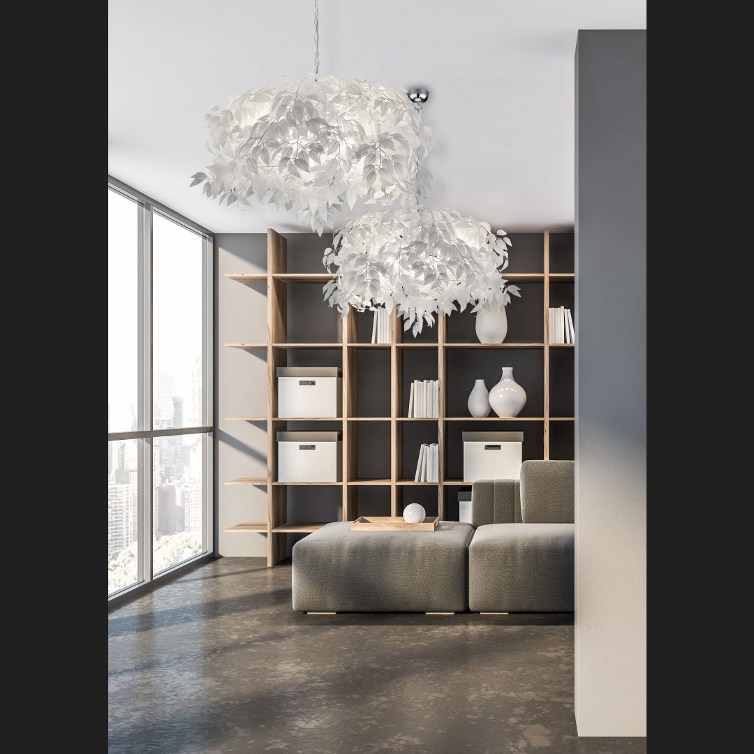 Leavy  - Pendant - White - Reality
