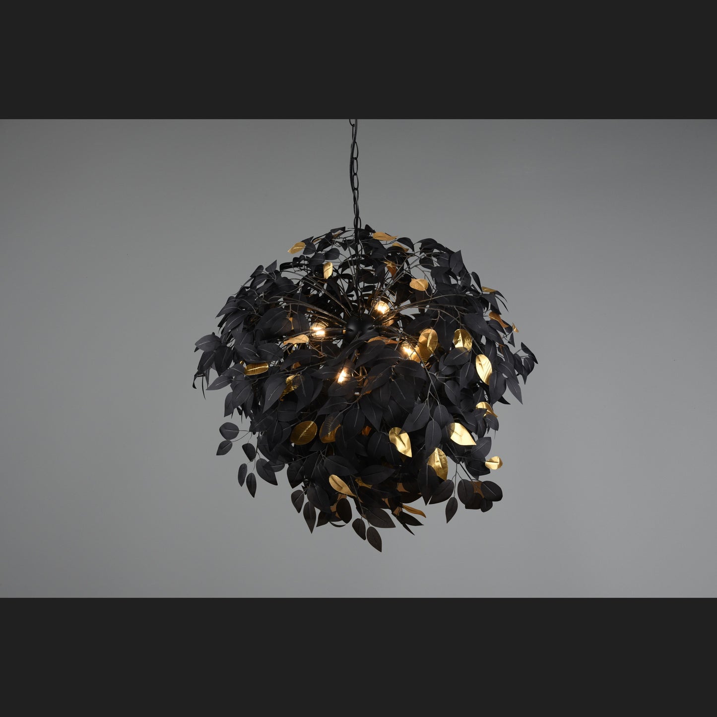 Leavy  - Chandelier - Black - Gold - Reality