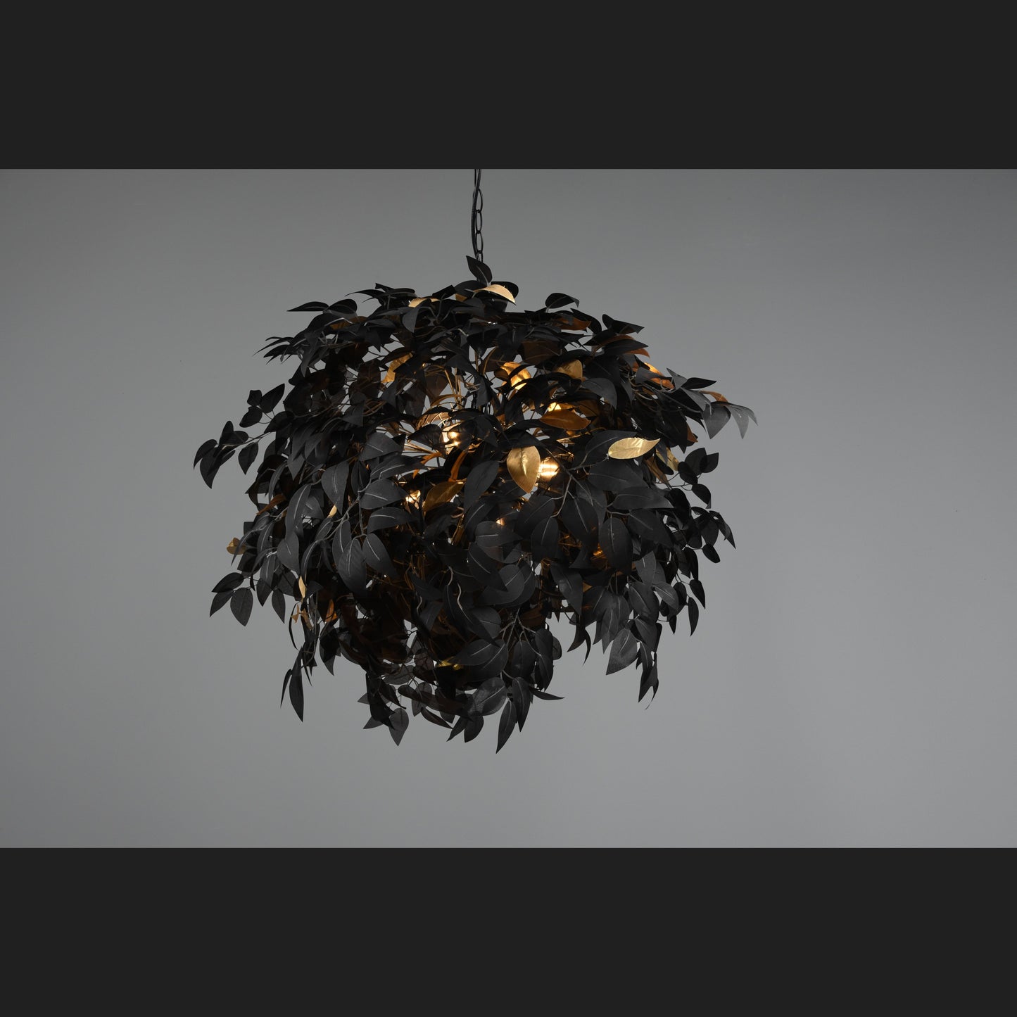 Leavy  - Chandelier - Black - Gold - Reality