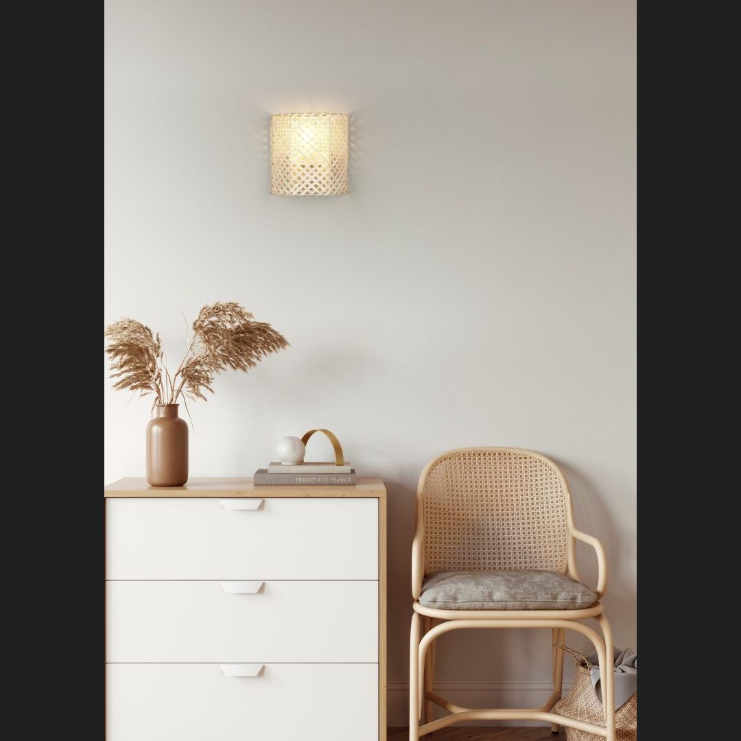 Bina - Wall Lamp - Brown - Reality - R20101026