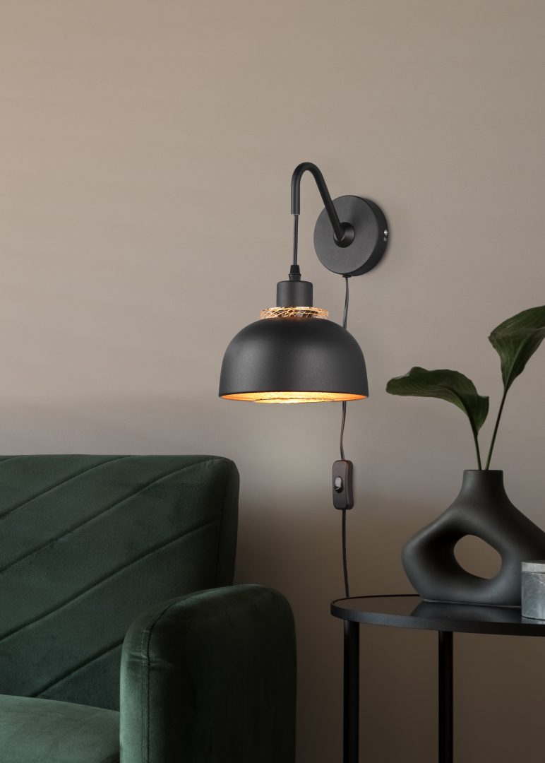 Punch  - Wall lamp - Black Matt - Reality