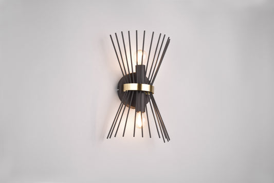 Rod  - Wall lamp - Black - Gold - Reality