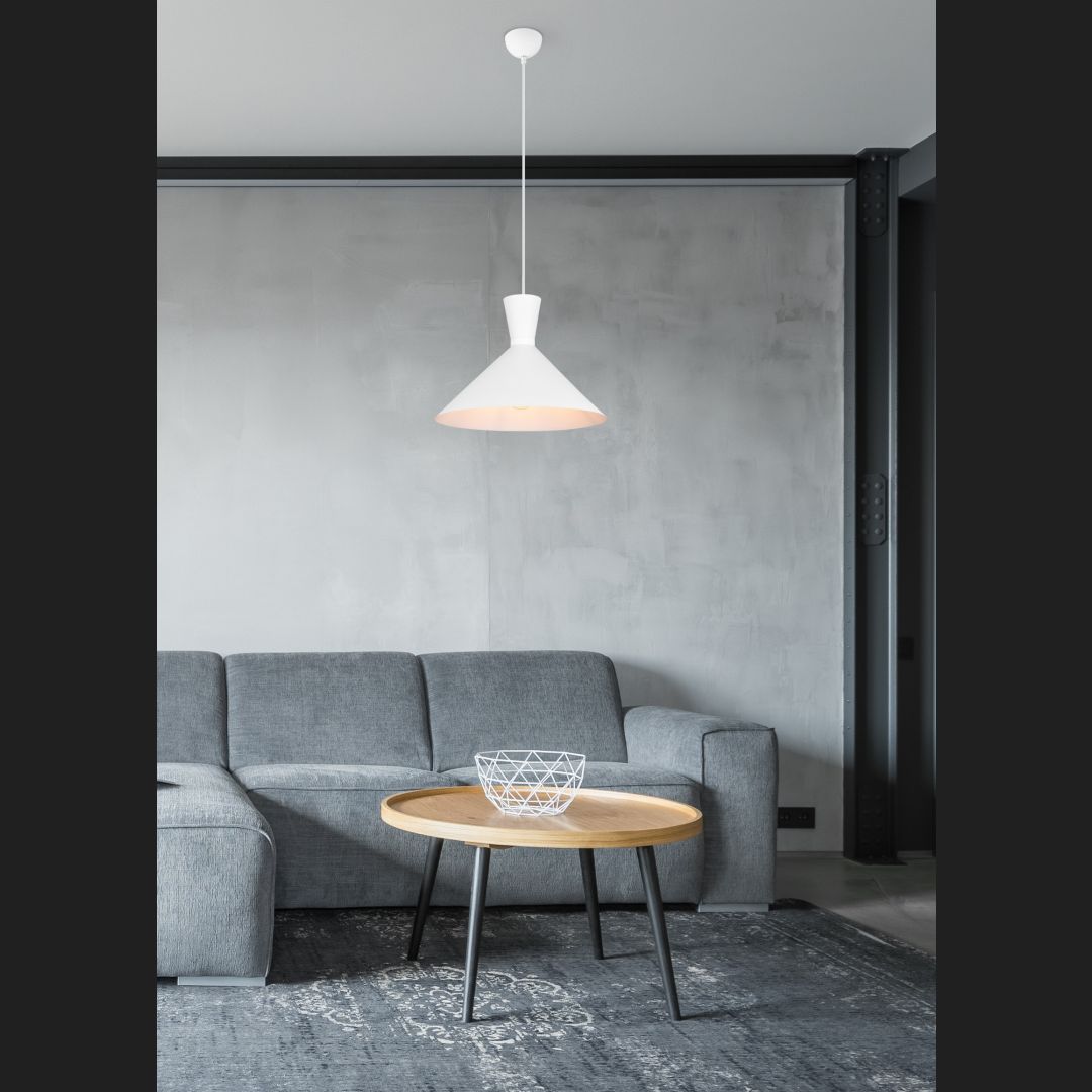 Enzo  - Pendant - White Matt - Reality