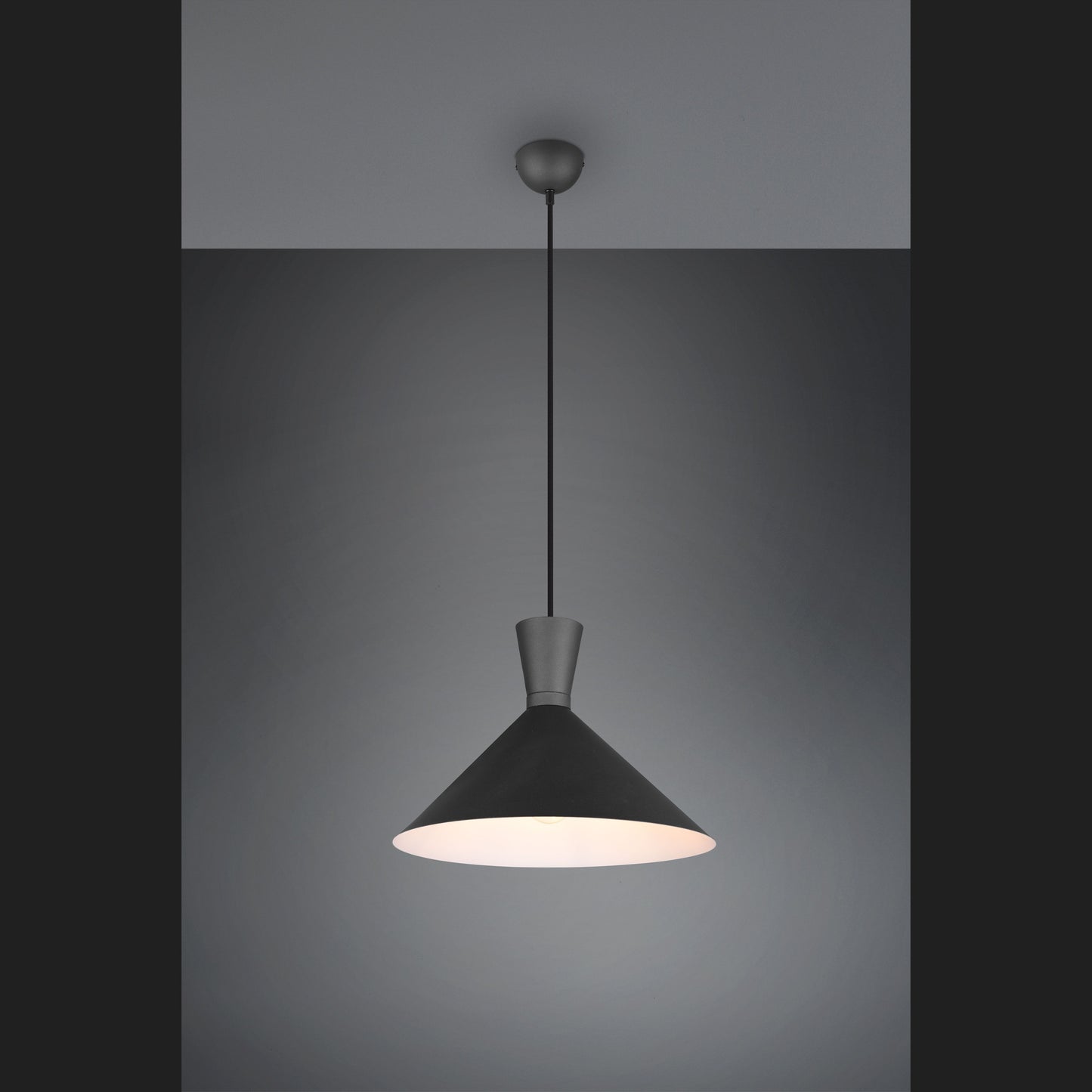 Enzo  - Pendant - Black Matt - Reality