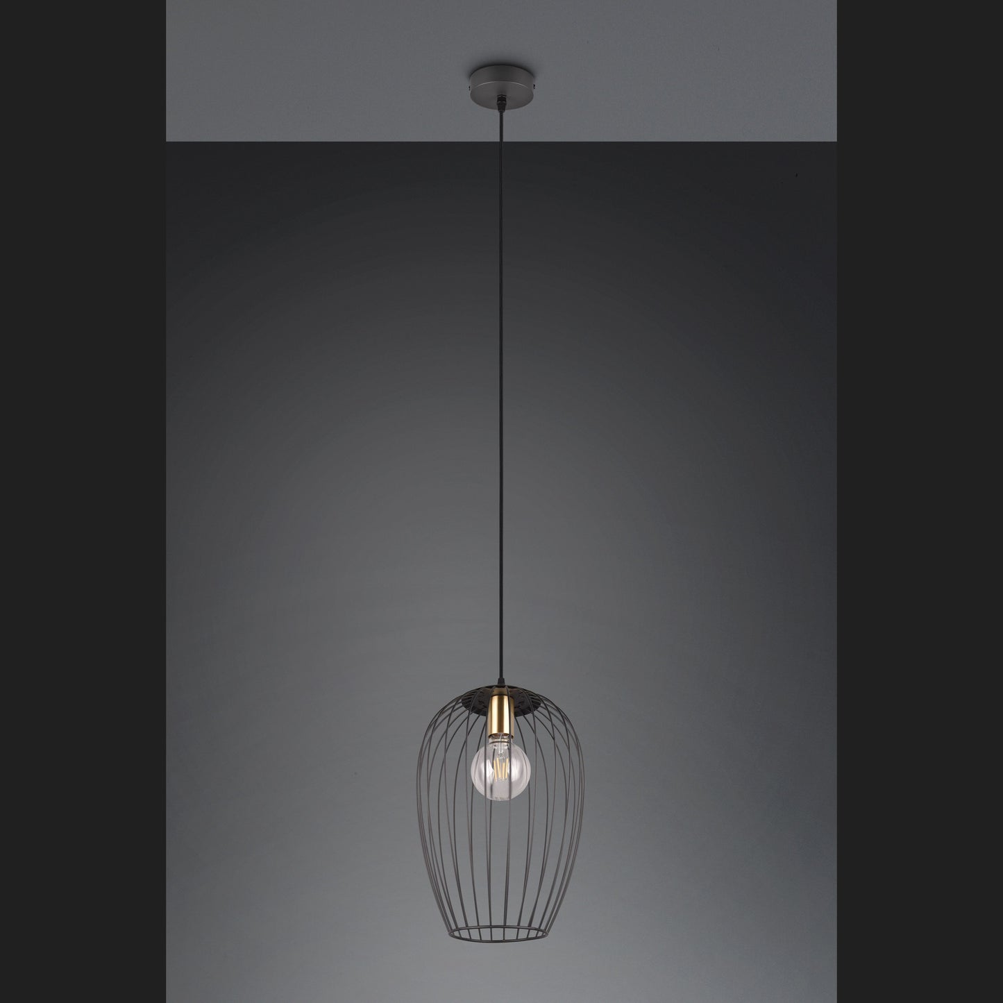 Grid  - Pendant - Black Matt - Reality