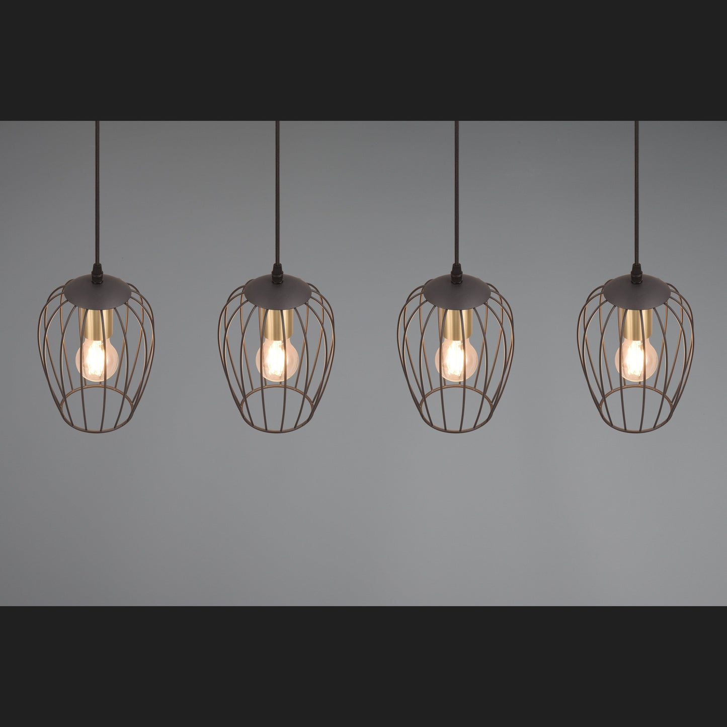 Grid  - Pendant - Black Matt - Reality