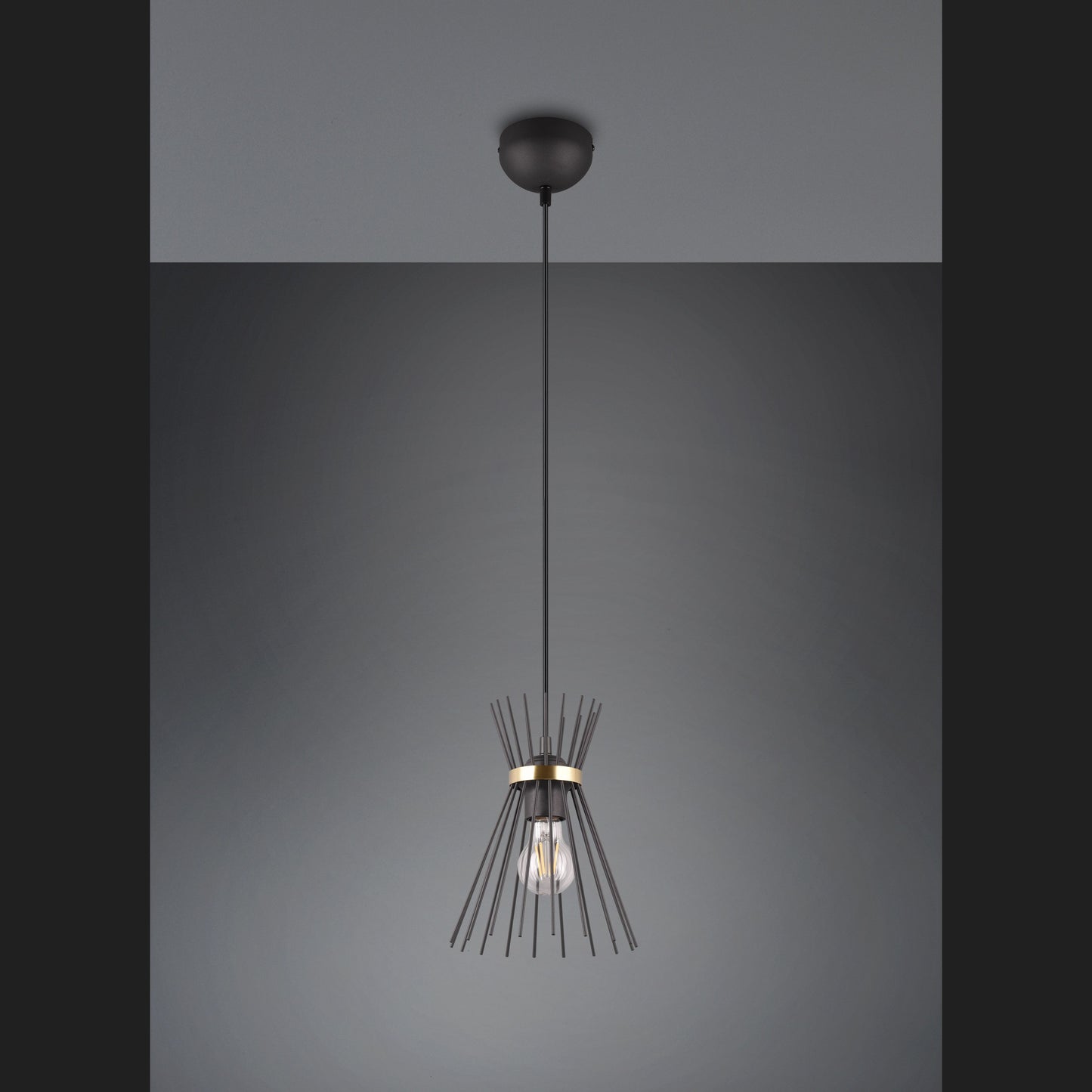 Rod  - Pendant - Black - Gold - Reality
