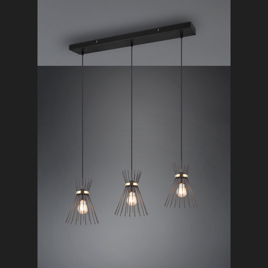 Rod  - Pendant - Black - Gold - Reality