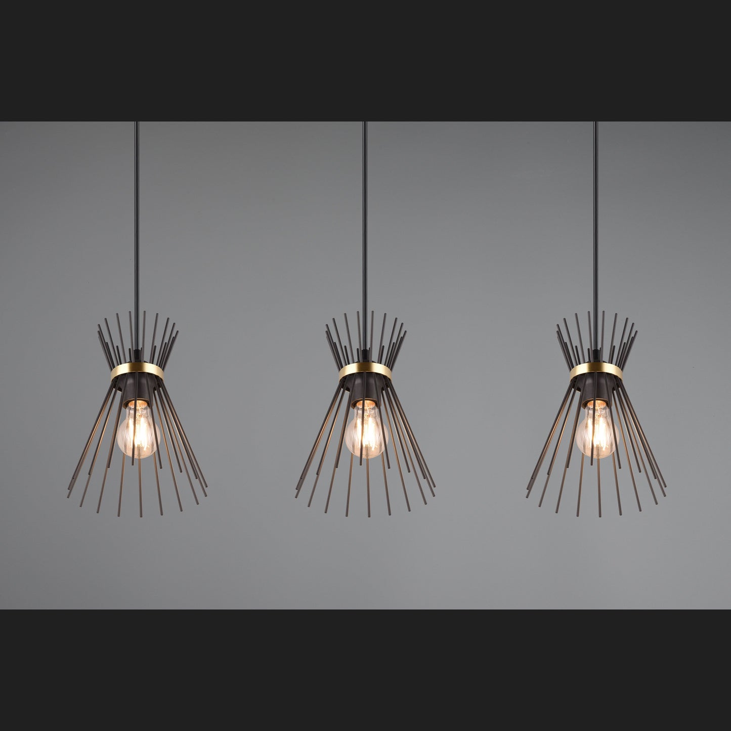 Rod  - Pendant - Black - Gold - Reality
