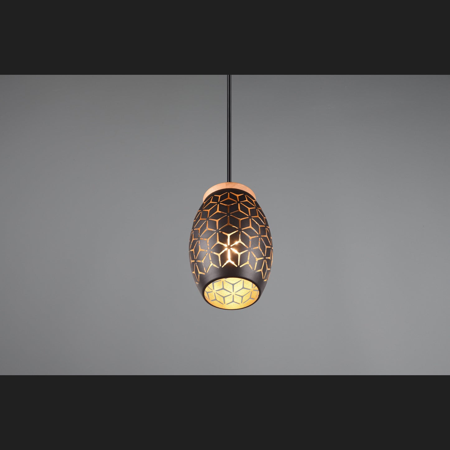 Bidar  - Pendant - Black - Gold - Reality