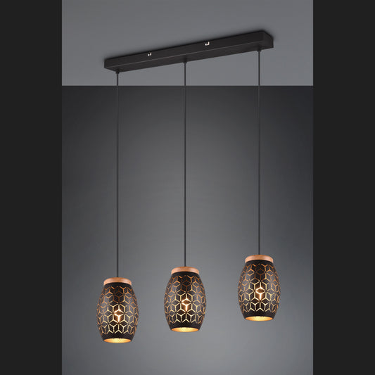 Bidar  - Pendant - Black - Gold - Reality