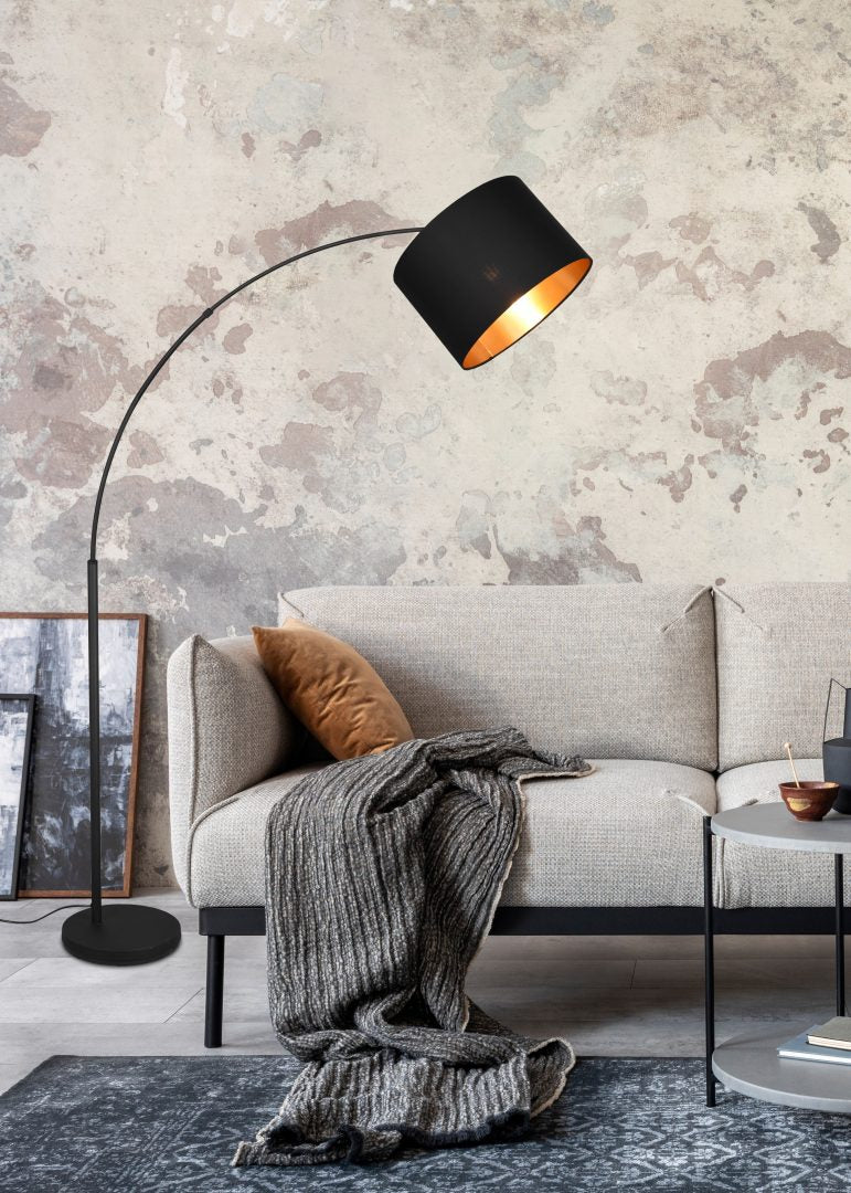 Bolivia  - Floor lamp - Black - Gold - Reality