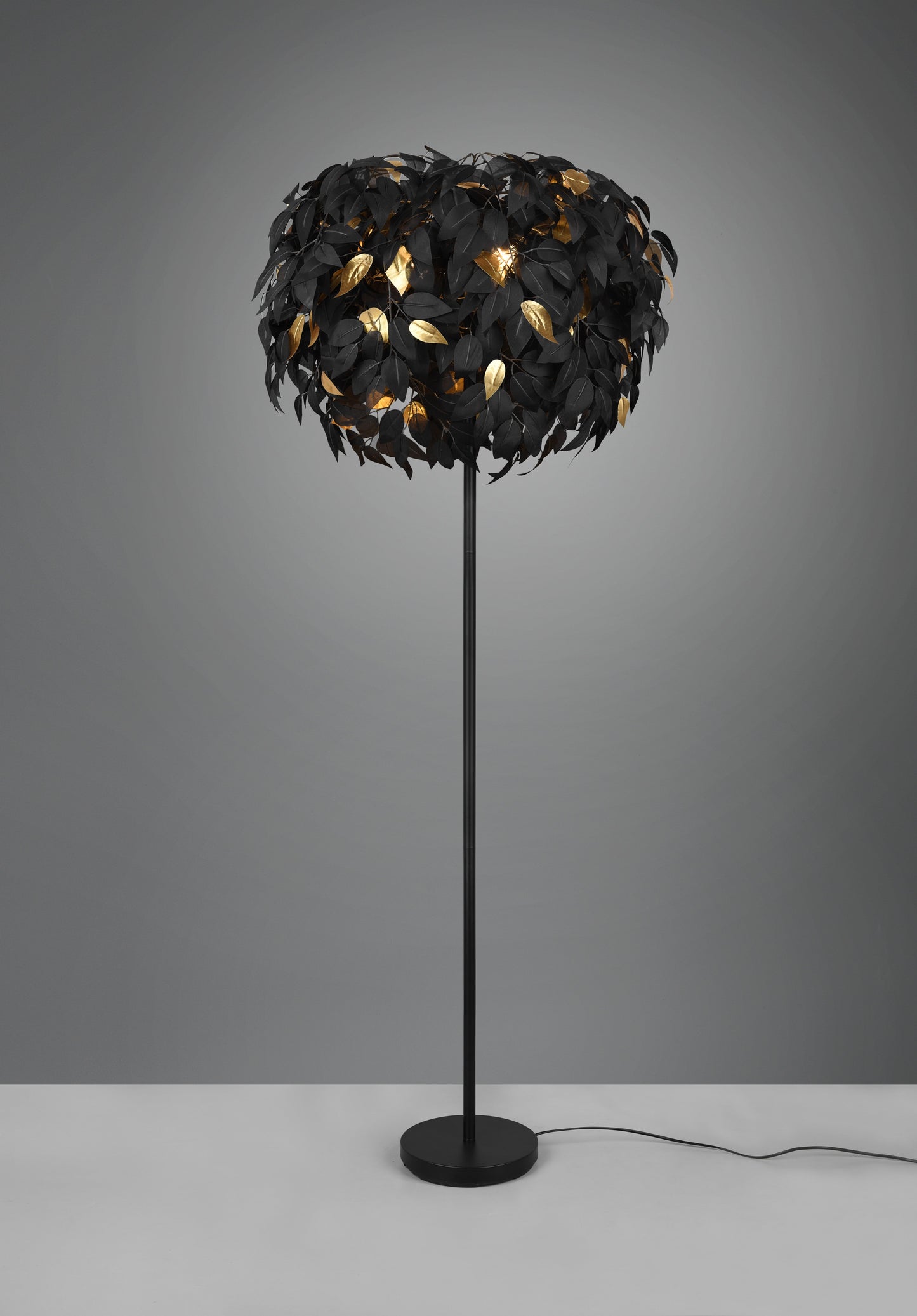 Leavy  - Floor lamp - Black - Gold - Reality