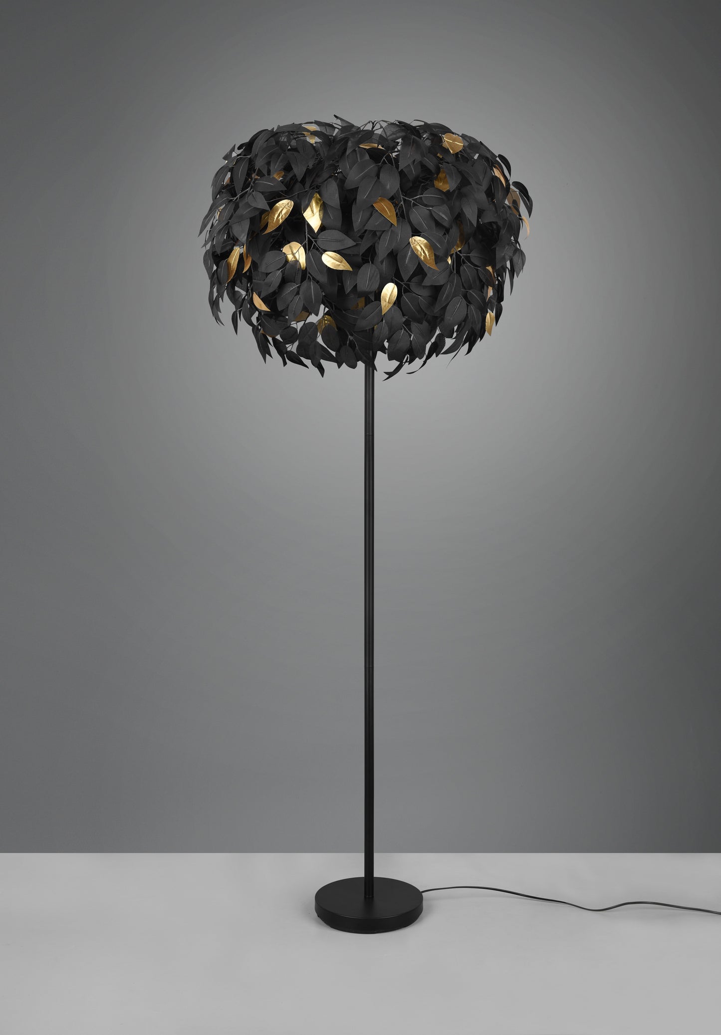 Leavy  - Floor lamp - Black - Gold - Reality