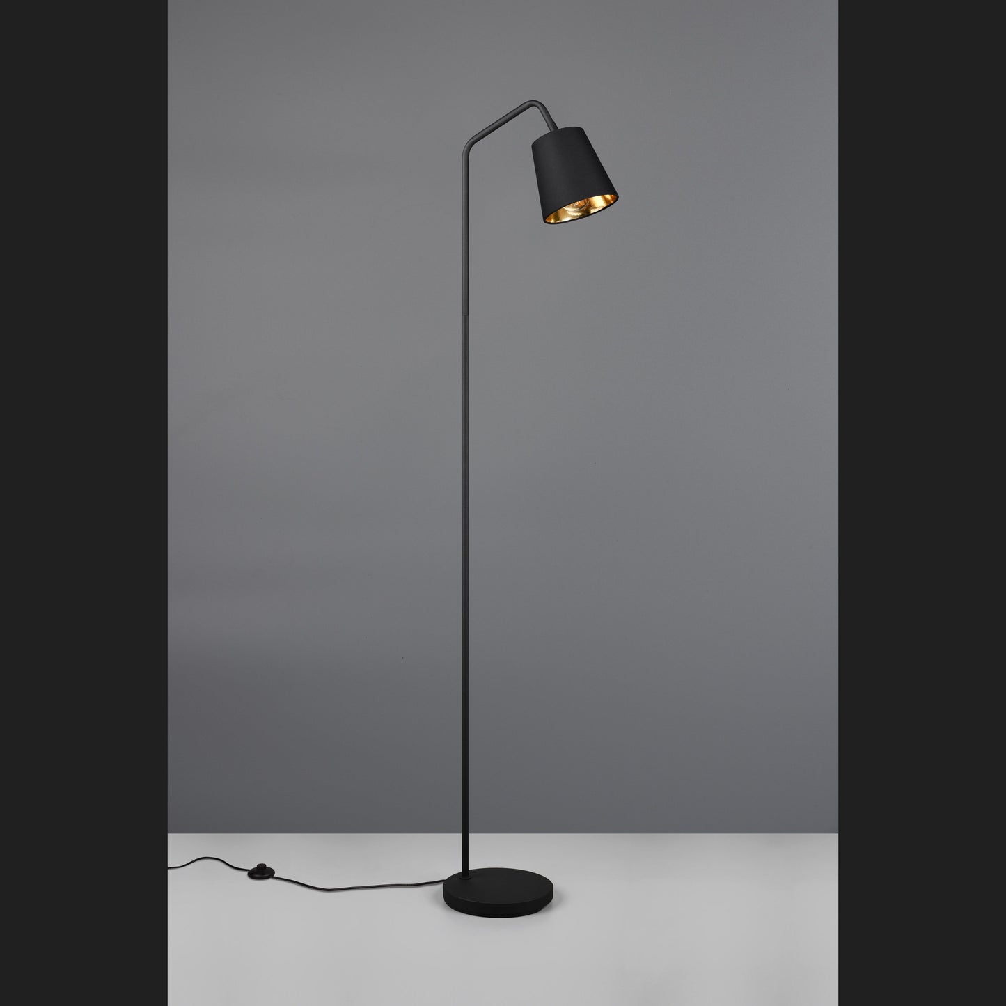 Buddy  - Floor lamp - Black - Gold - Reality