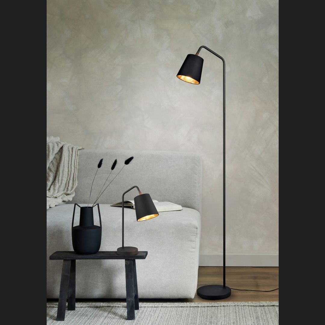 Buddy  - Floor lamp - Black - Gold - Reality
