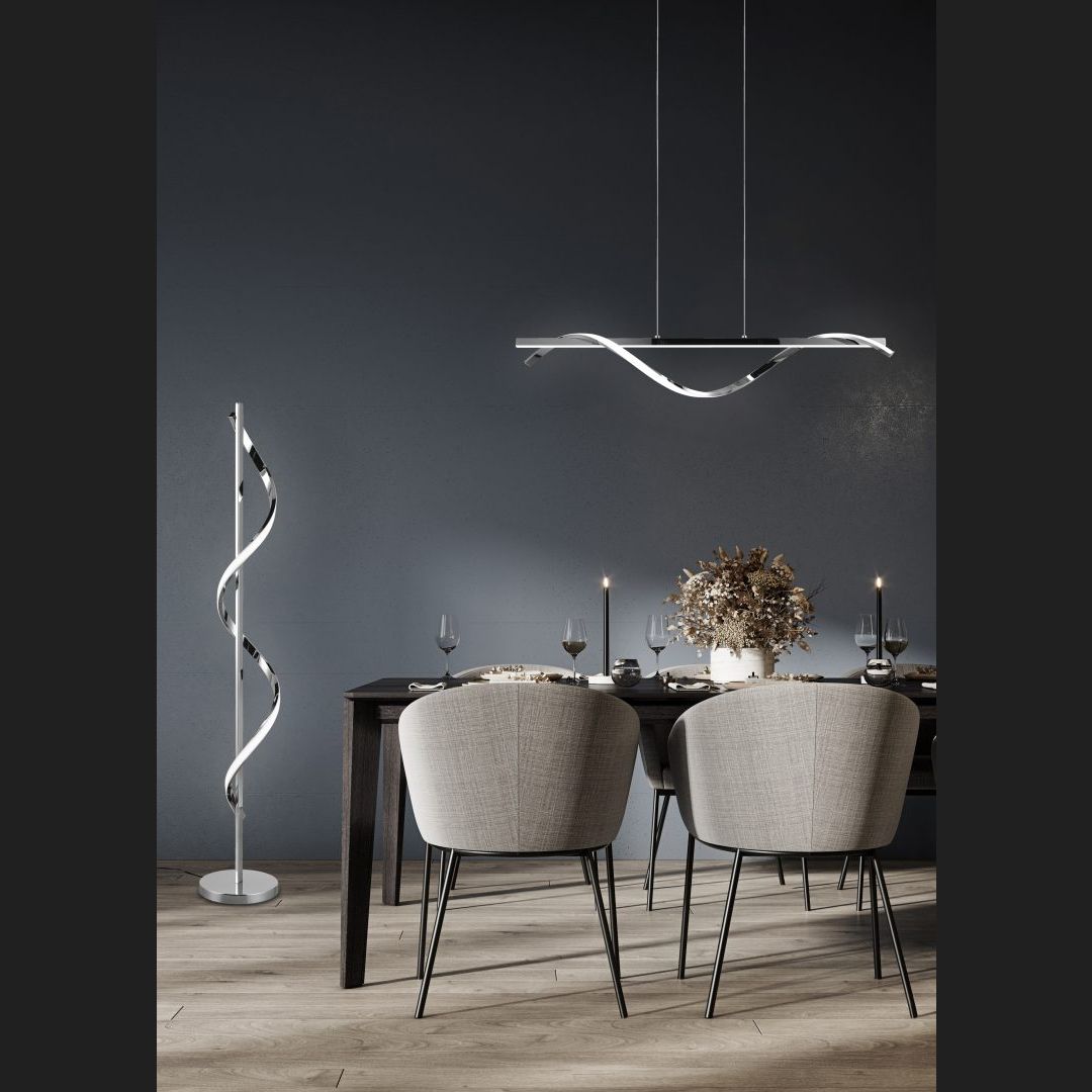 Isabel  - Floor lamp - Chrome - Reality