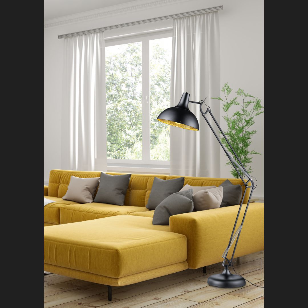 Salvador  - Floor lamp - Black Matt - Reality
