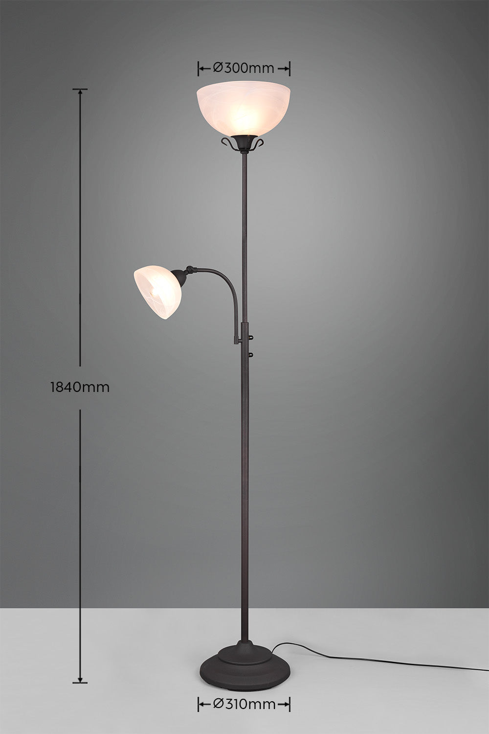 Country  - Floor lamp - Alabaster Coloured - Reality