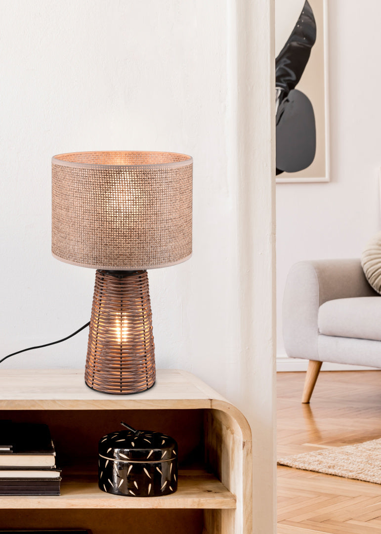 Straw  - Table lamp - Brown - Reality