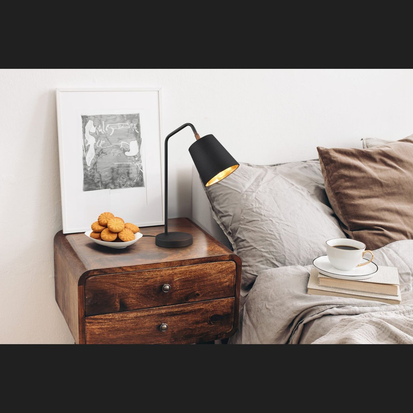 Buddy  - Table lamp - Black - Gold - Reality