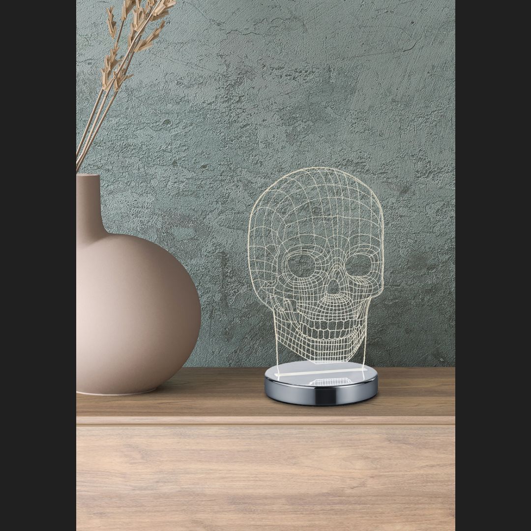 Skull  - Table lamp - Transparent Clear - Reality