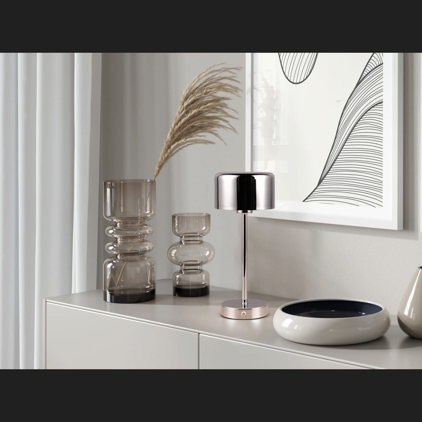 Jeff  - Table lamp - Chrome - Reality