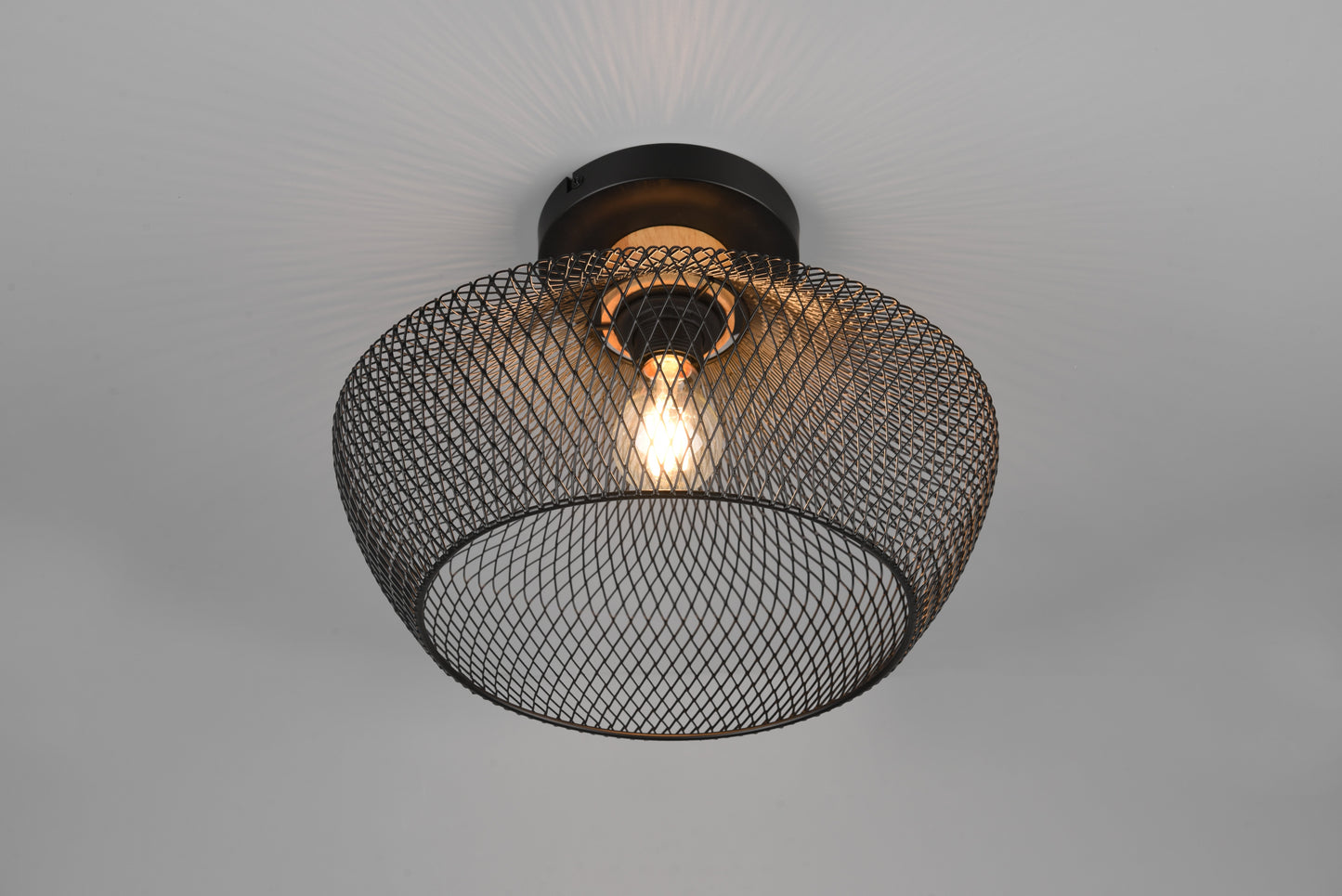 Valeria  - Ceiling lamp - Black Matt - Reality