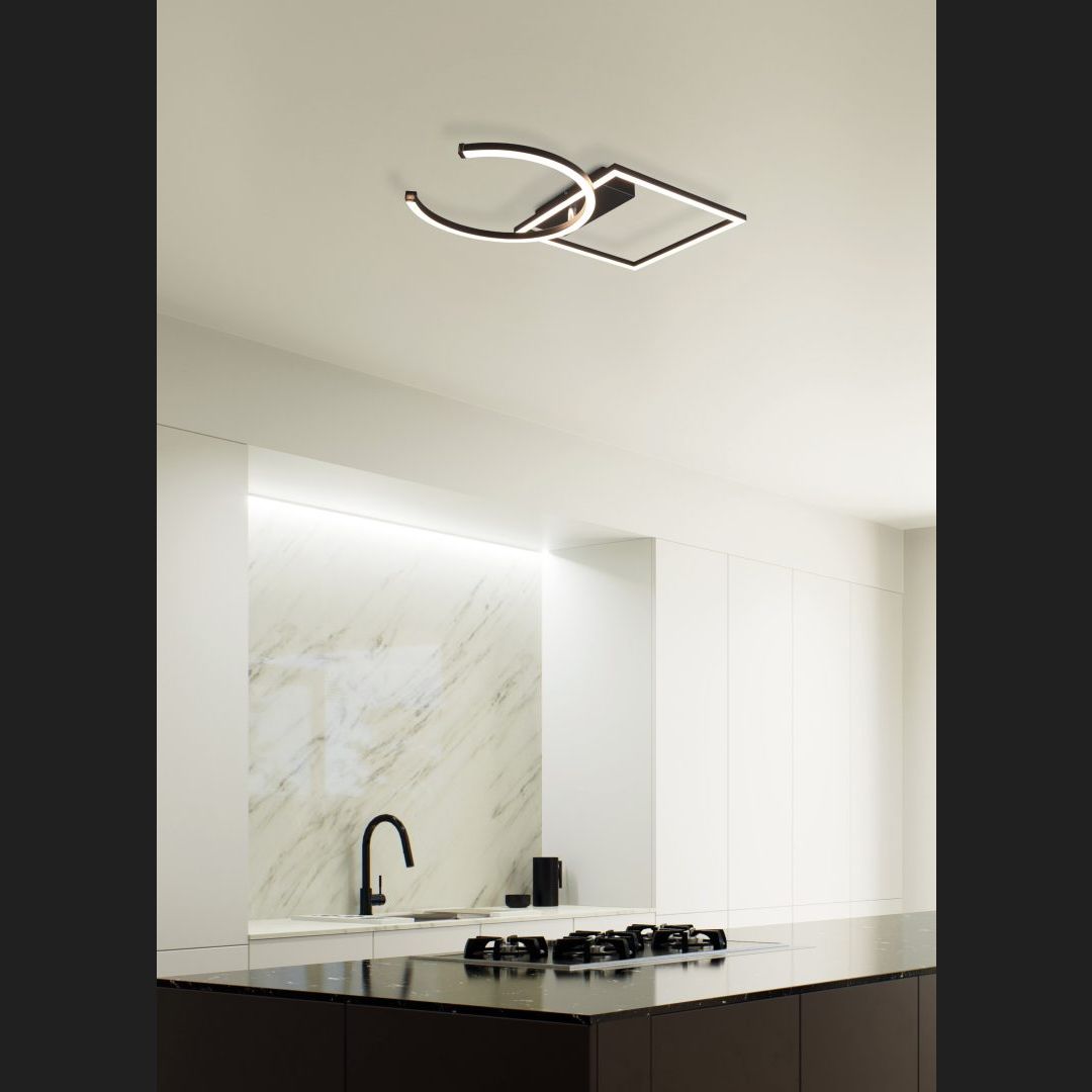 Pivot  - Ceiling lamp - Black Matt - Reality