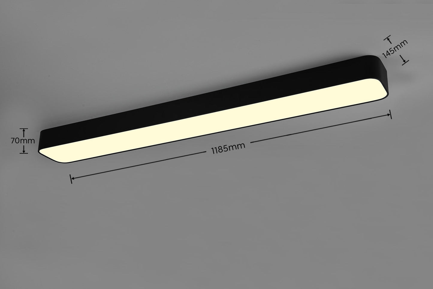 Asterion  - Ceiling lamp - Black Matt - Reality