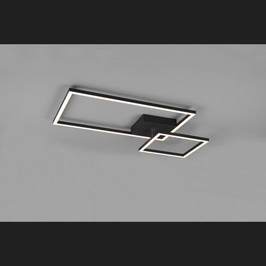 Padella  - Ceiling lamp - Black Matt - Reality