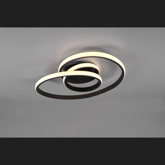 Sansa  - Ceiling lamp - Black Matt - Reality