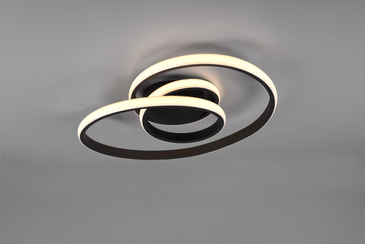 Sansa  - Ceiling lamp - Black Matt - Reality