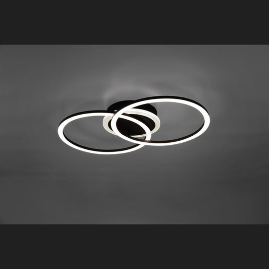 Venida  - Ceiling lamp - Black Matt - Reality