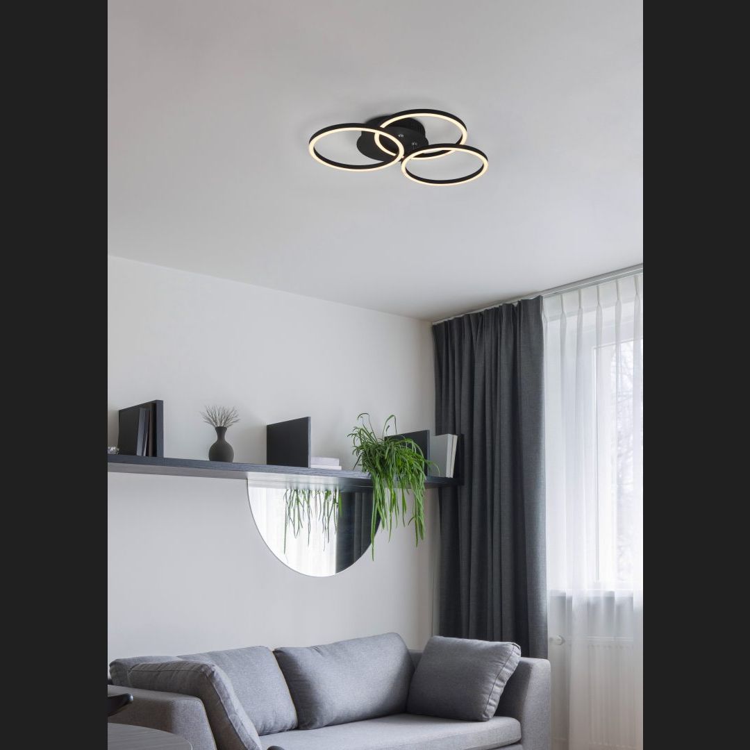 Circle  - Ceiling lamp - Black Matt - Reality