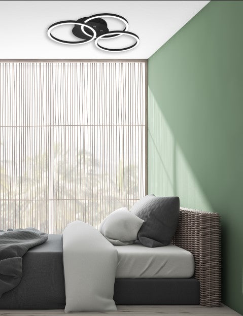 Circle  - Ceiling lamp - Black Matt - Reality