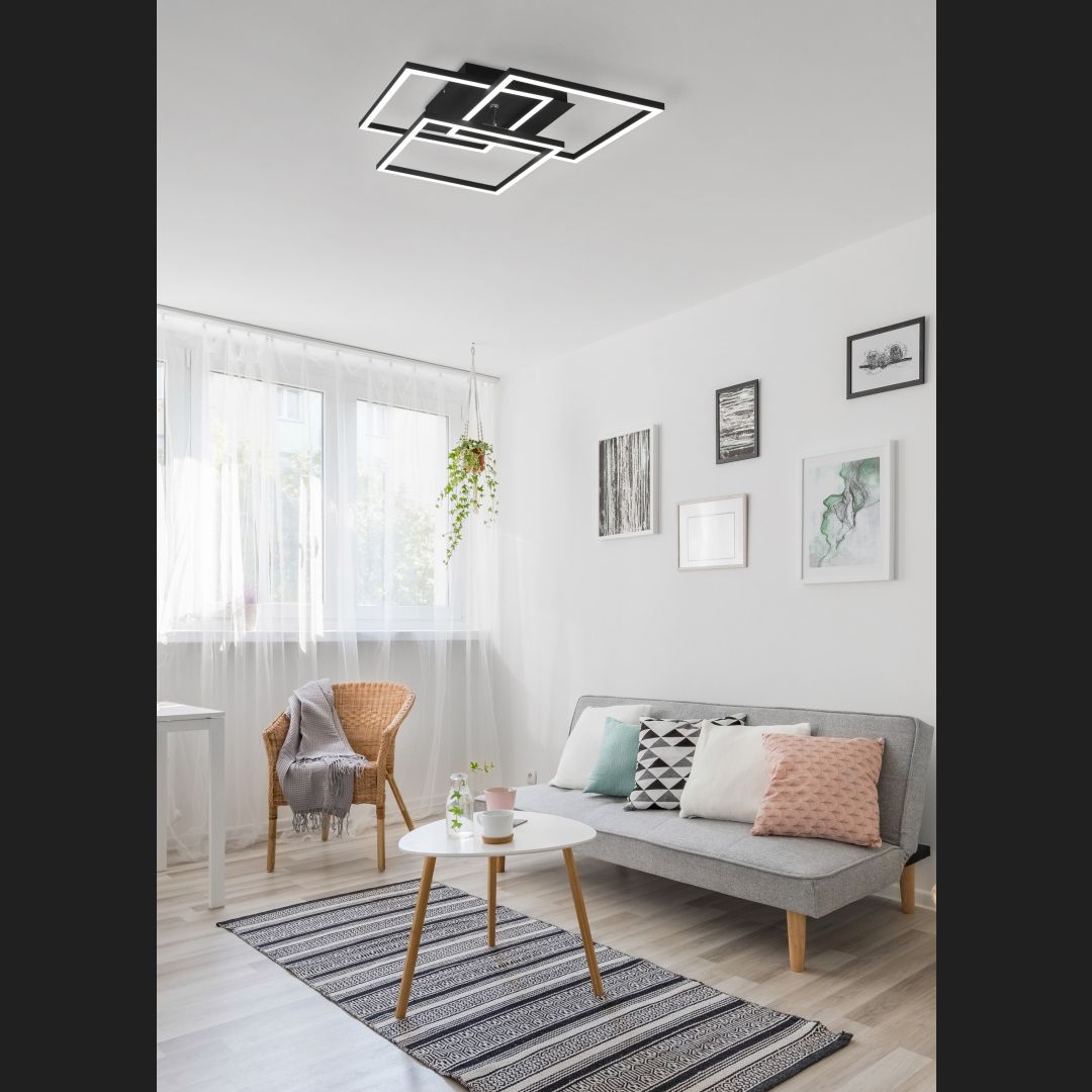 Mobile  - Ceiling lamp - Black Matt - Reality