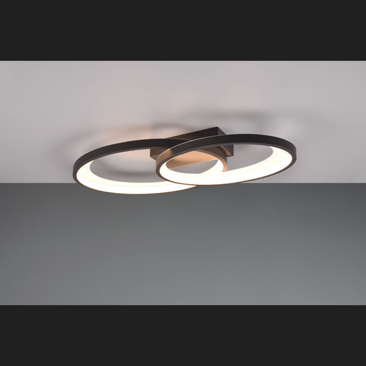 Malaga  - Ceiling lamp - Black - White - Reality