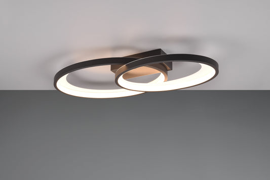 Malaga  - Ceiling lamp - Black - White - Reality