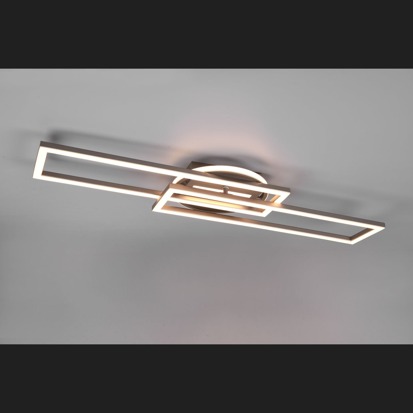 Twister - Ceiling Light - Nickel Matt - Reality - R67183107