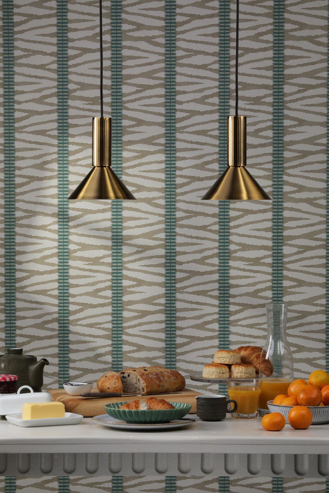 Ragnar Pendant/Wall Light Natural Brass