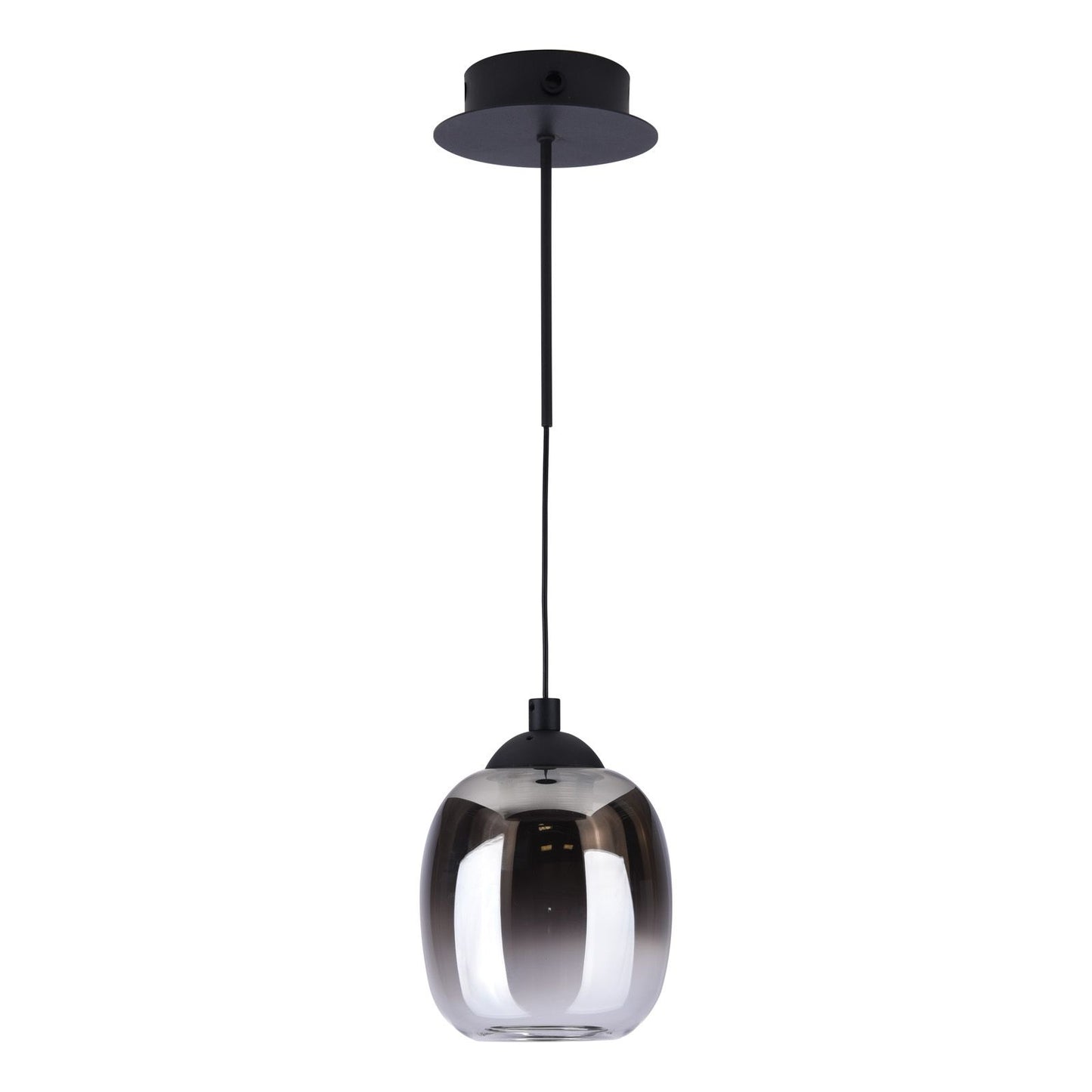 Ramona Pendant/Wall Light Matt Black Ombre Glass LED