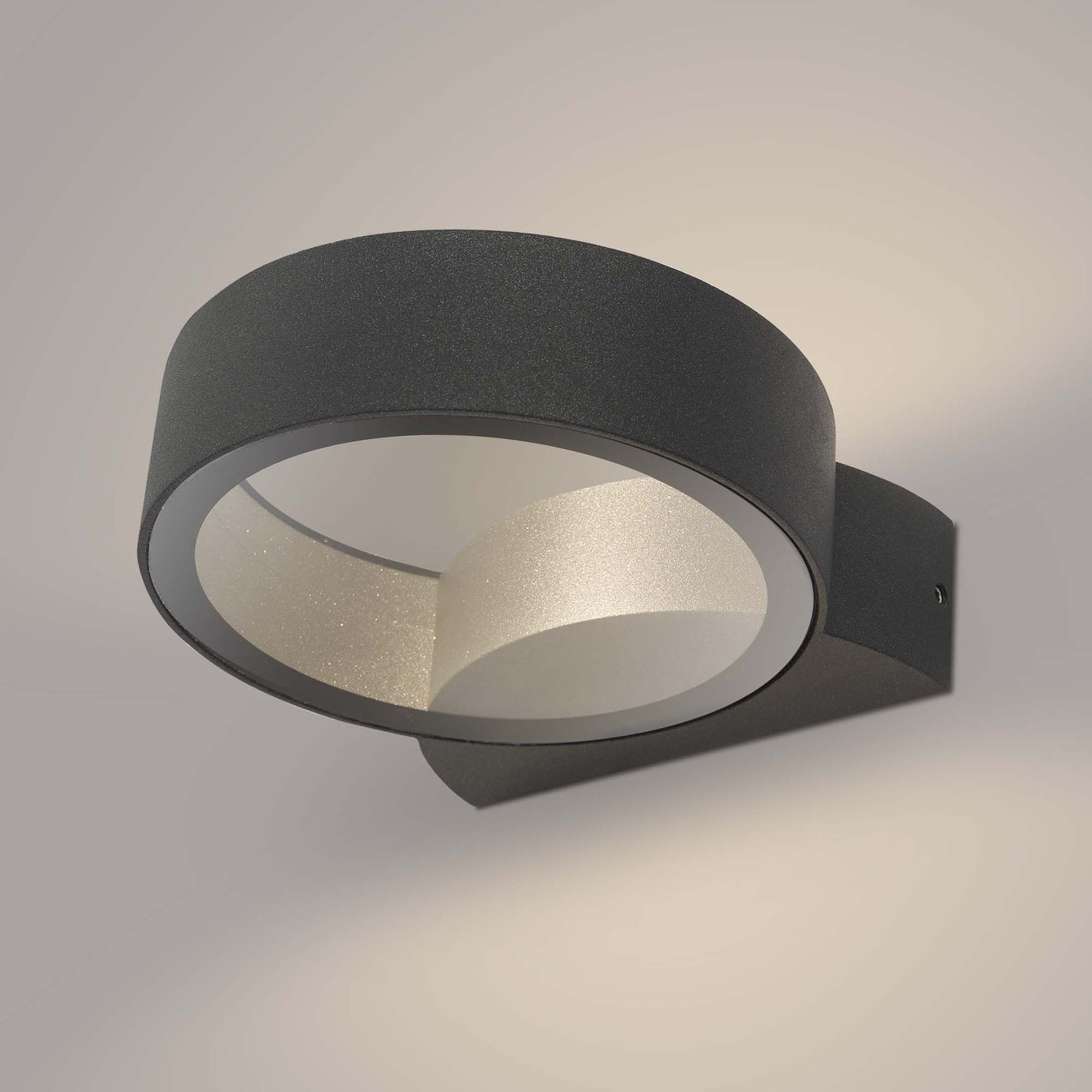 Reon Outdoor Wall Light Matt Grey Glass IP65 LED