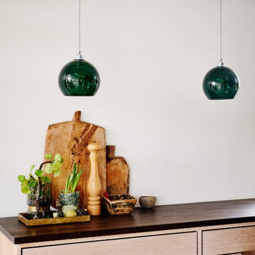 Rowan  Pendant lamp S Ivy green