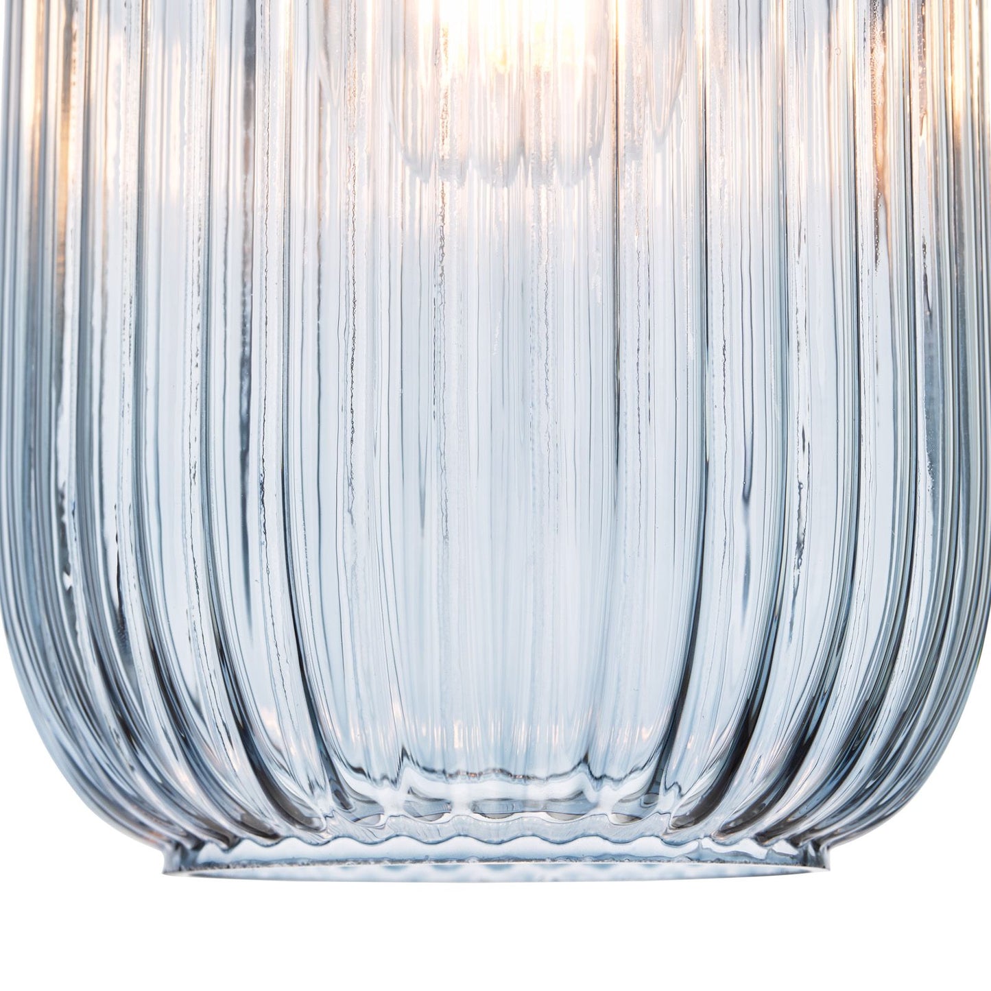 Sawyer Easy Fit Blue Ribbed Glass Shade